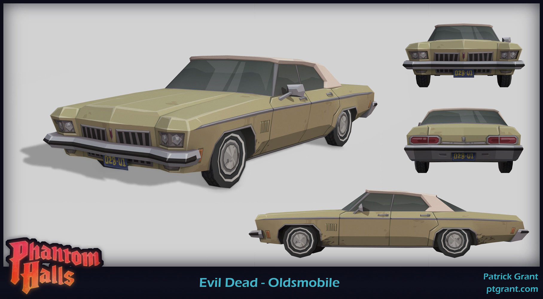 Evil Dead Delta 88 Oldsmobile 3D Render by Patrick Grant